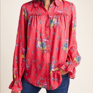 Maeve by Anthropologie Fredericka Button Down Blouse